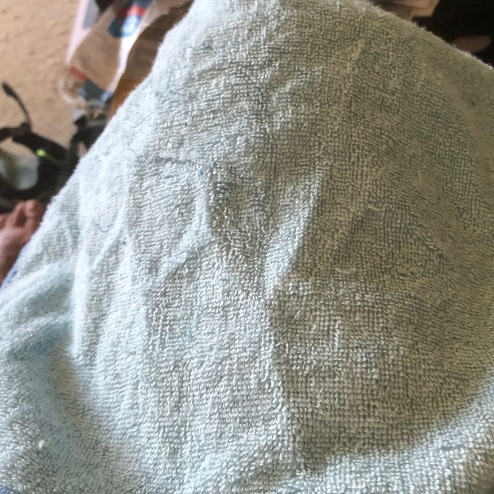 Blue Patterned washcloth